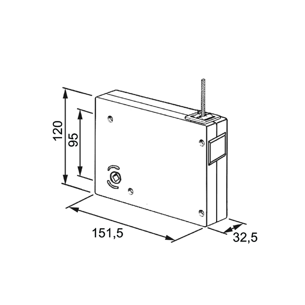 Winch for Ø 4.5 mm rope